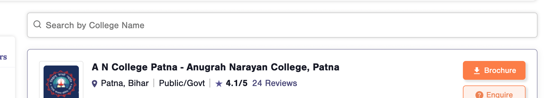 Revamping College Listing Pages